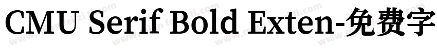 CMU Serif Bold Exten字体转换
